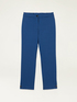 Pantaloni chino in punto milano fantasia image number 4