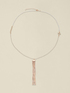 Necklace with fringe pendant image number 1