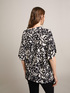 Floral pattern T-shirt with wide sleeves image number 2