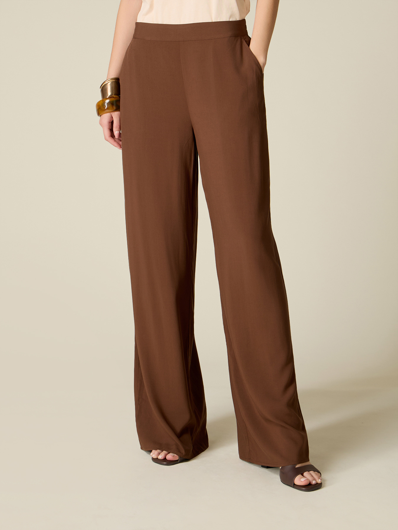 Palazzo pants in viscose image number 3