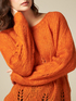 Mohair blend sweater with openwork image number 2