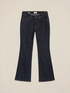 Flare-Jeans mit Kristallen im All-over-Design image number 4
