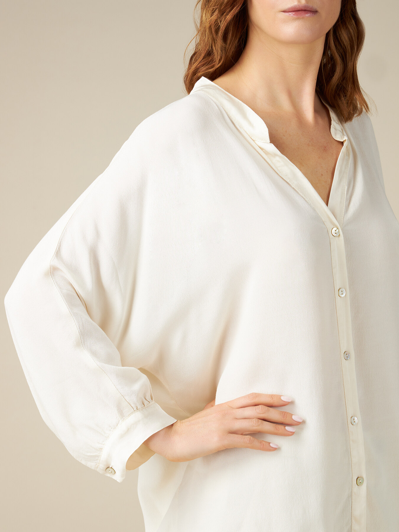 Oversized viscose shirt image number 2