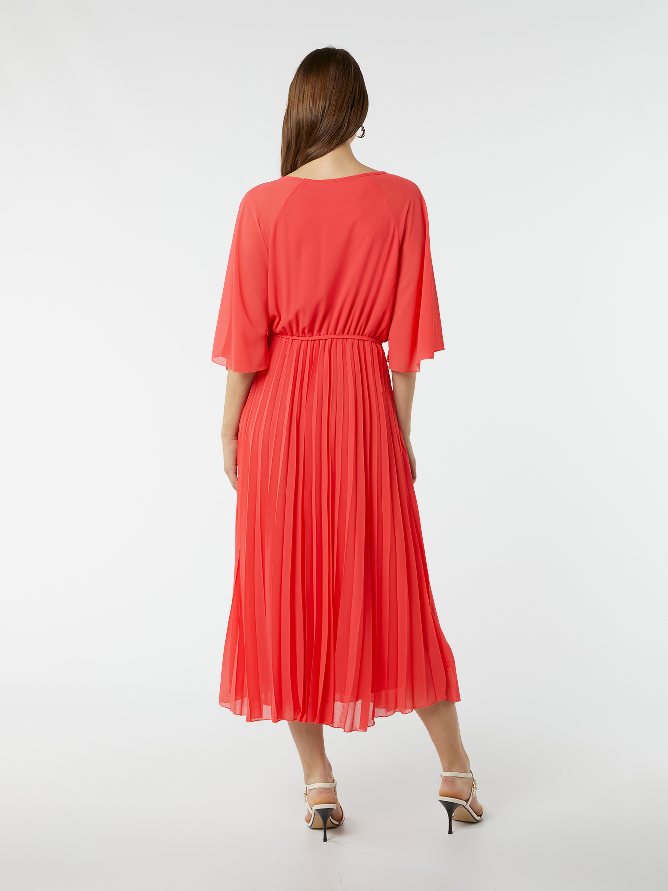 Vestito lungo con gonna pliss&eacute; image number 1