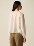 Blouse in linen blend voile with ruffles image number 1