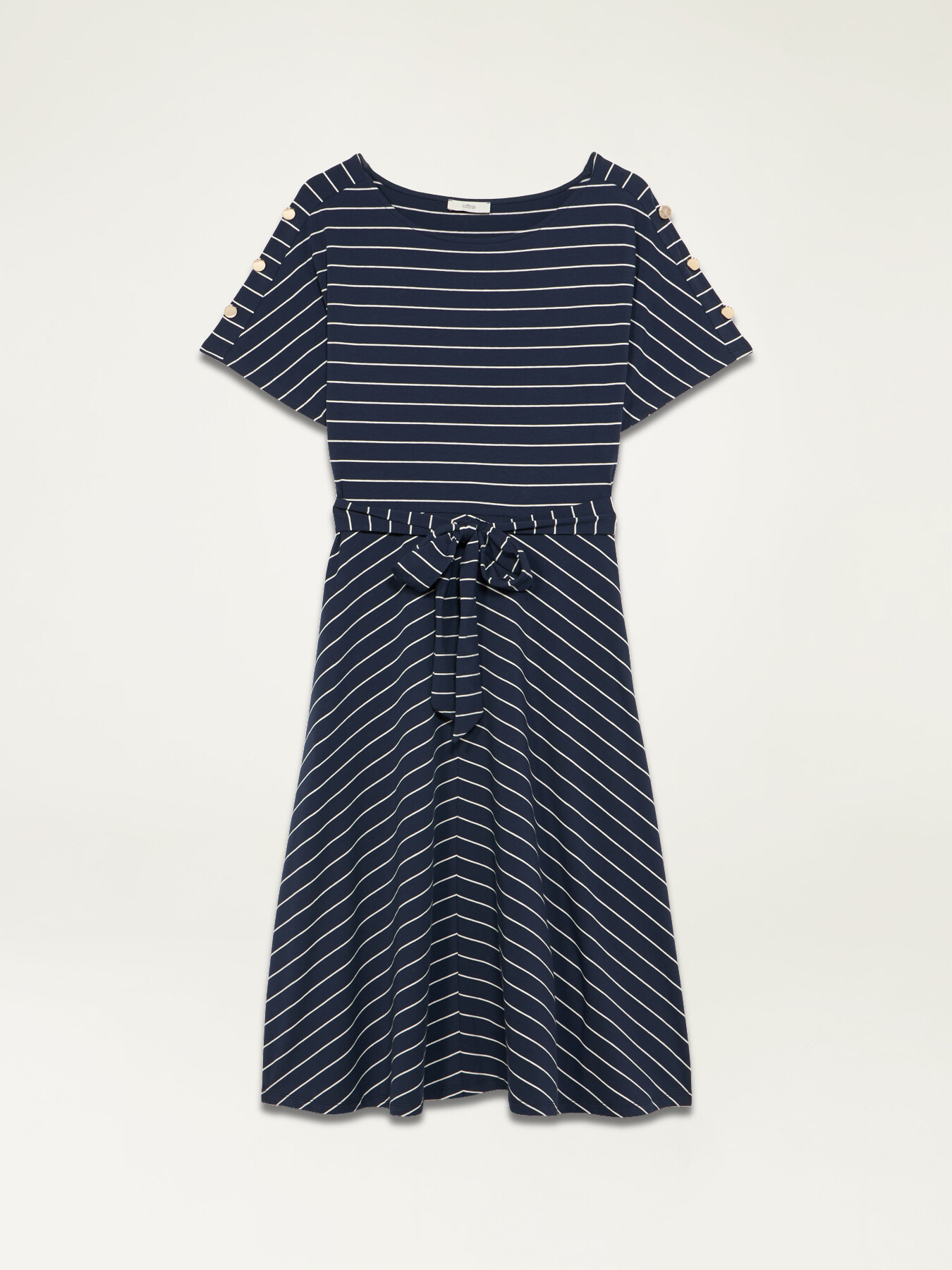 Vestito in jersey a righe image number 4