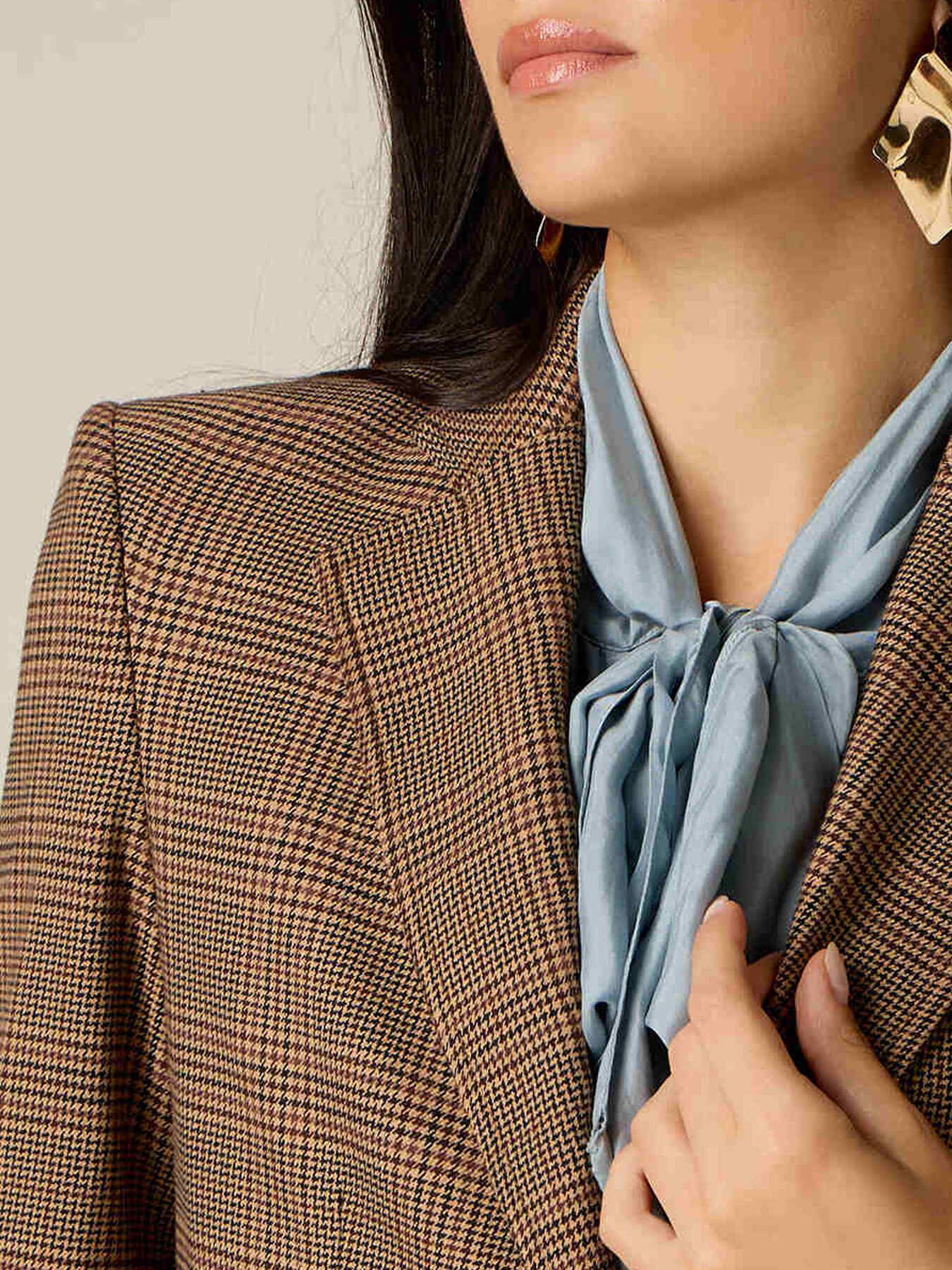 Blazer &agrave; carreaux image number 2