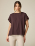 Oversize-T-Shirt aus zwei Materialien image number 0