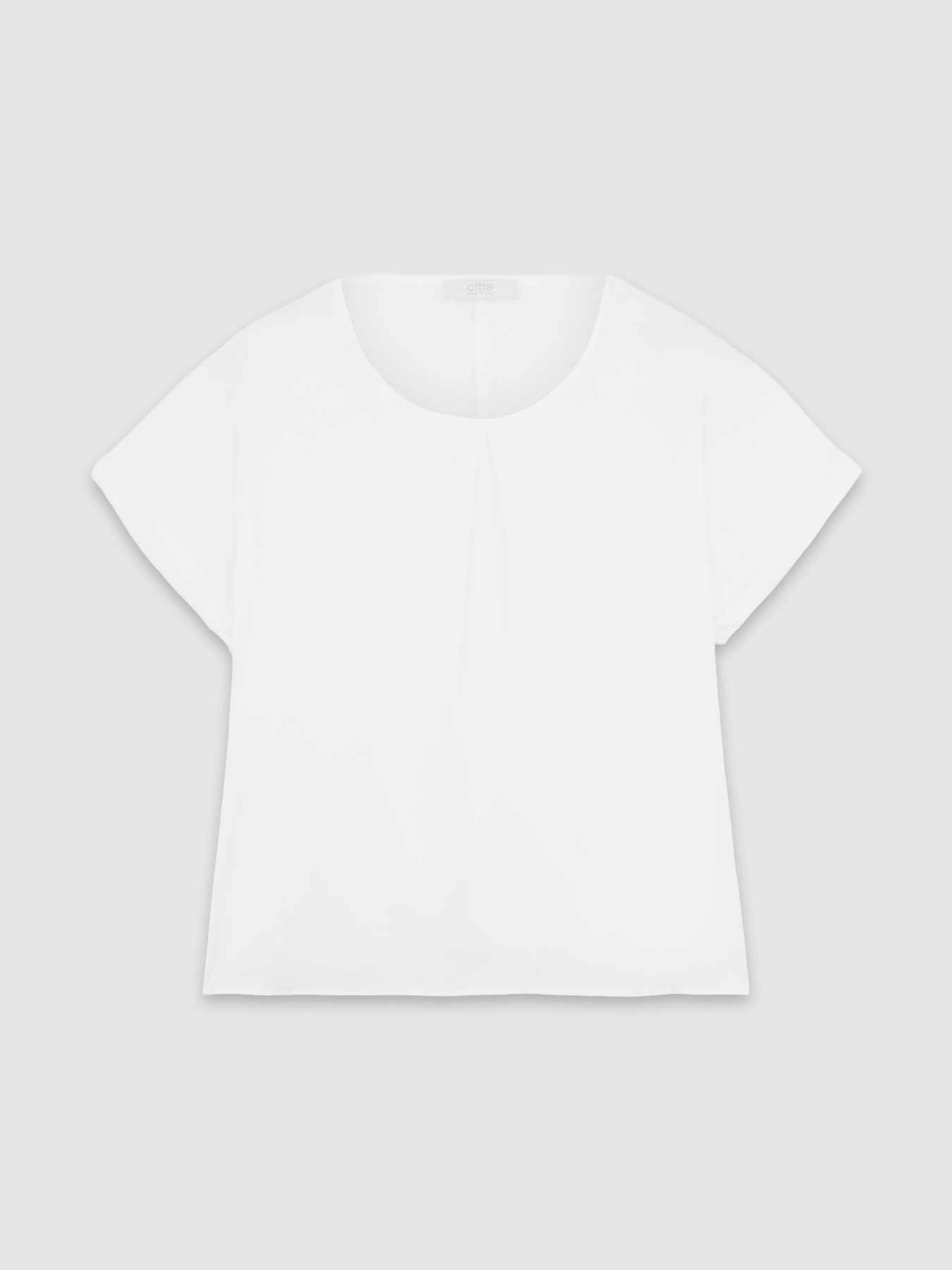 Blusa boxy con mangas cortas image number 3