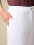 Pantaloni wide leg in lino image number 2