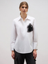 Oversized blouse with jewel patch image number 0