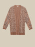 Cardigan animalier in maglia image number 3