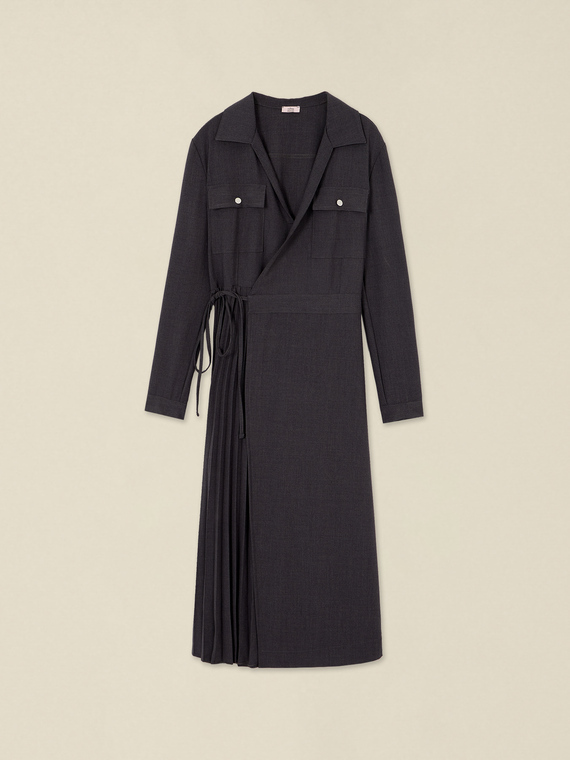 Robe chemisier portefeuille