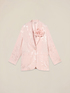 Blazer jacquard con spilla image number 3