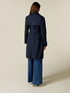 Double-breasted trench coat with belt image number 1
