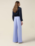 Wide-leg palazzo pants in crepe fabric image number 1