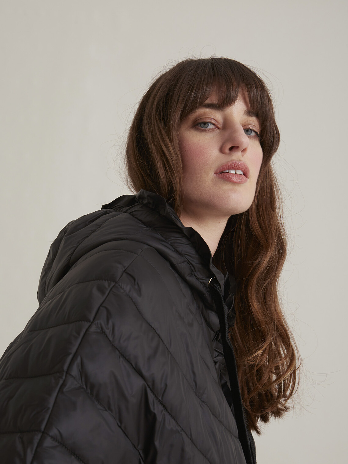 cape down jacket