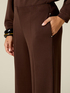 Palazzo pants in scuba fabric image number 2