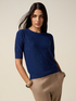 Viskosemischpullover mit Pailletten image number 0
