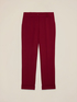 Cropped pants in cr&ecirc;pe fabric image number 4