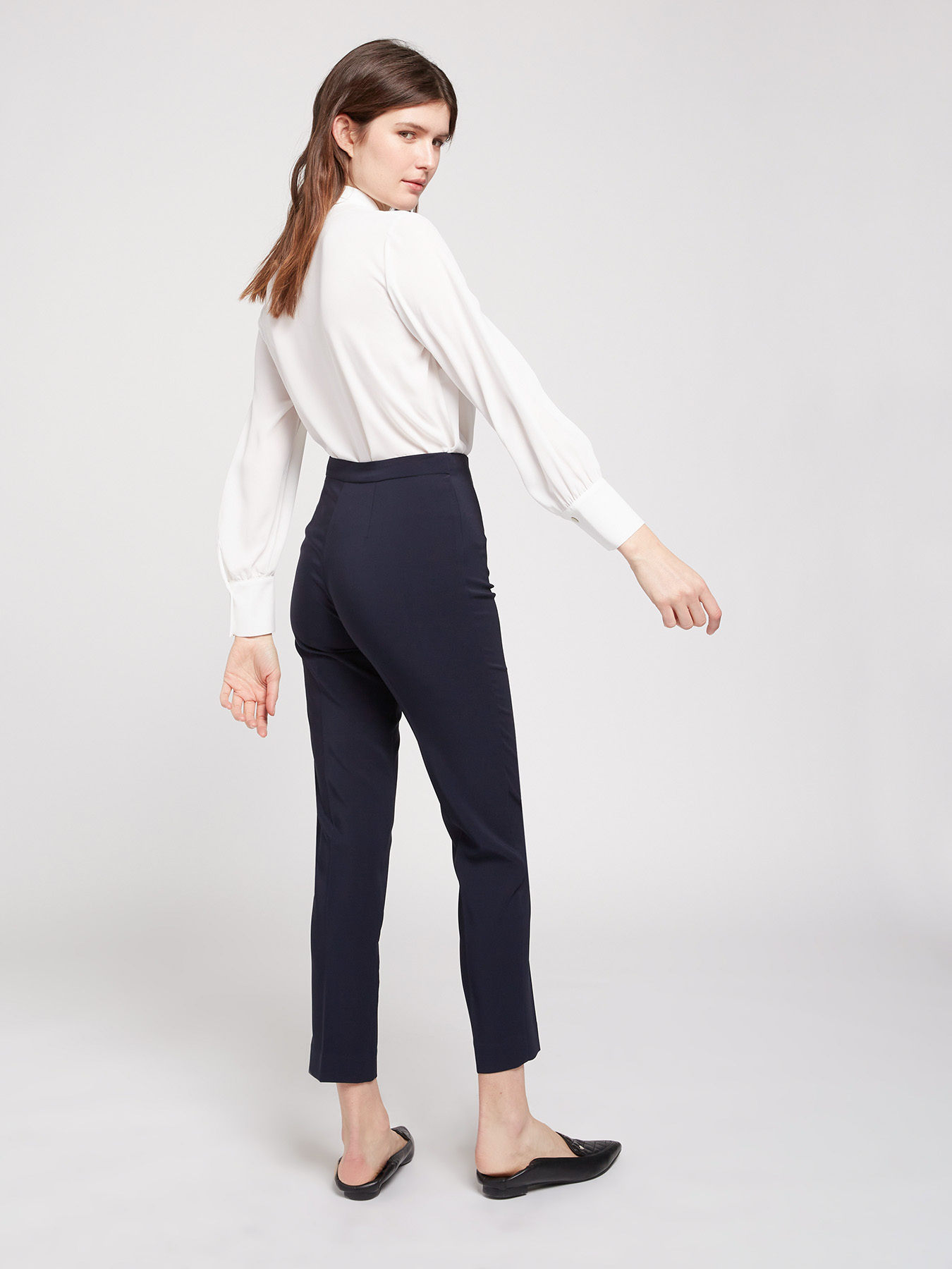 Pantaloni skinny in tessuto tecnico image number 1
