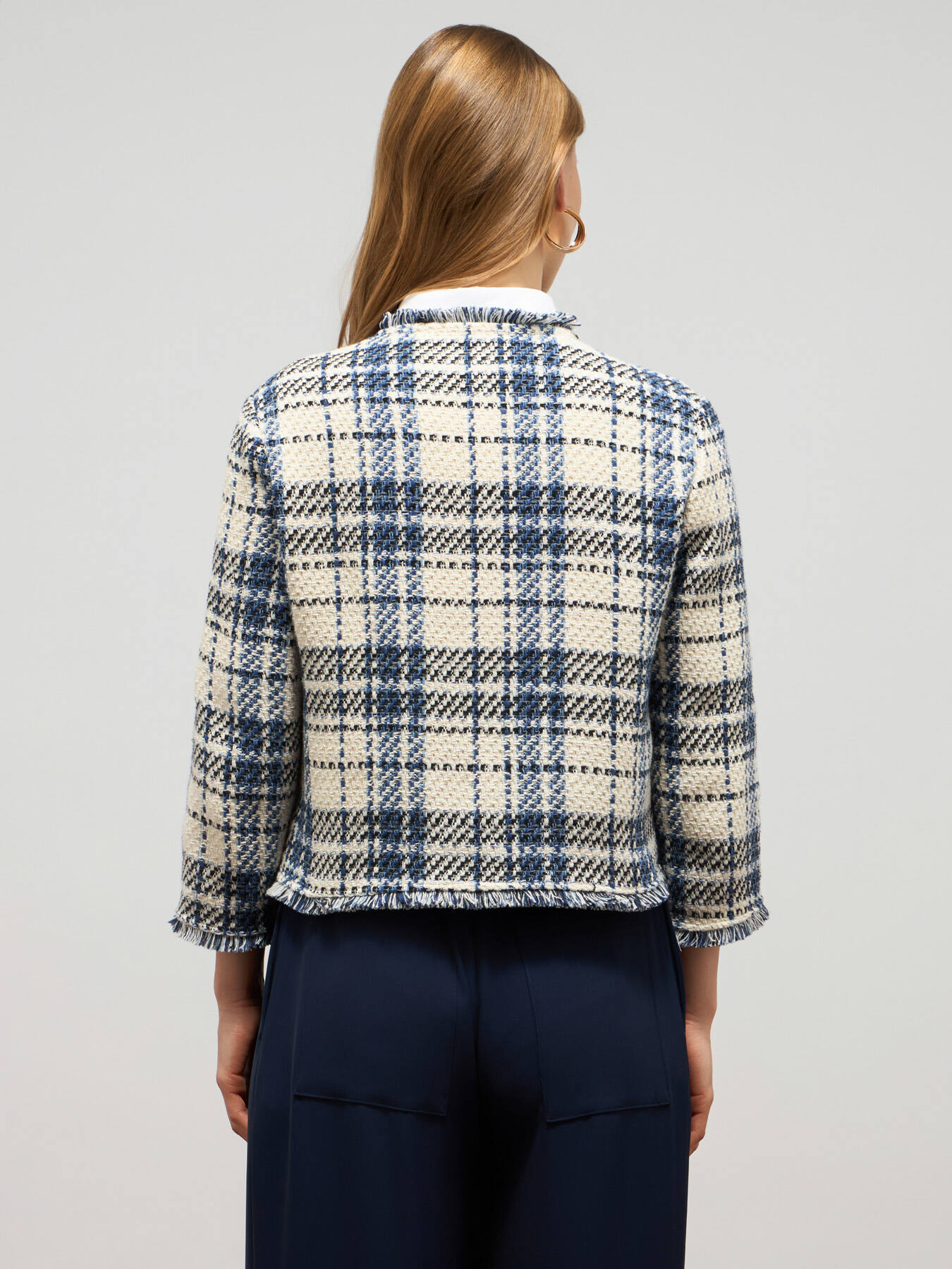 Tweed jacket with fringe image number 1