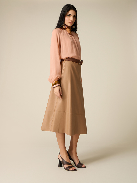 A-line midi skirt