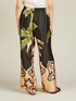 Pantalon cropped motif tropical feuillage image number 1