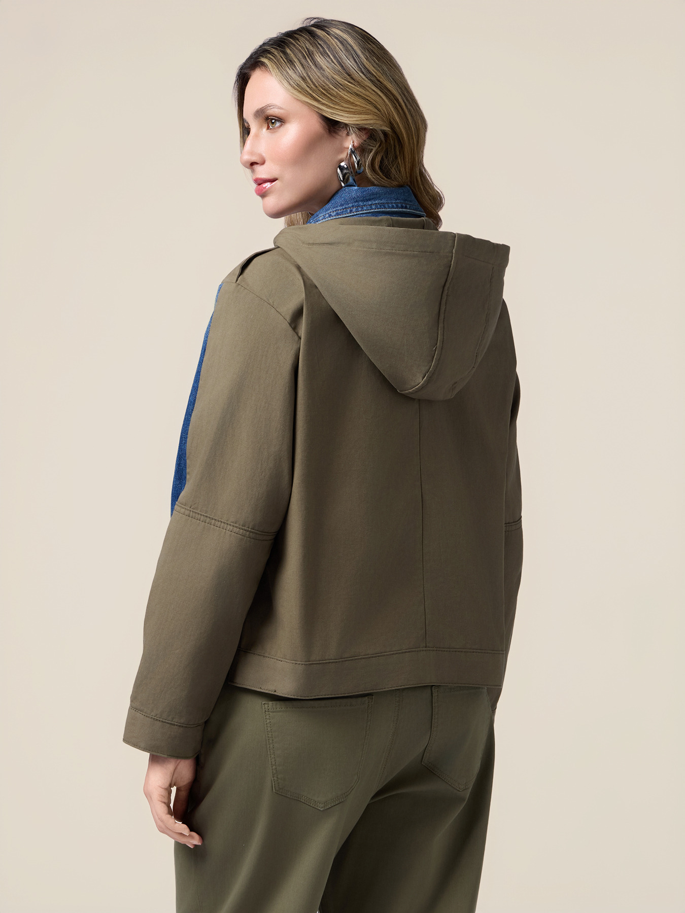 Giubbotto denim e cotone image number 1