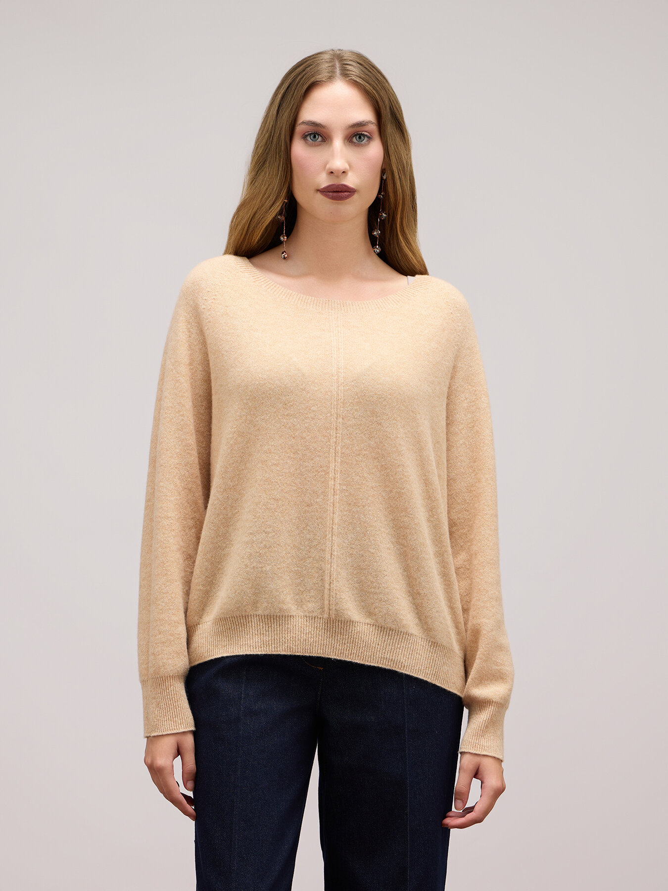 Pullover mit rundem Ausschnitt aus Wolle/Kaschmir image number 0