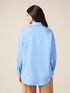 Camicia in popeline con ricami floreali image number 1