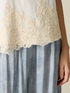 Jersey top with lace inserts image number 2