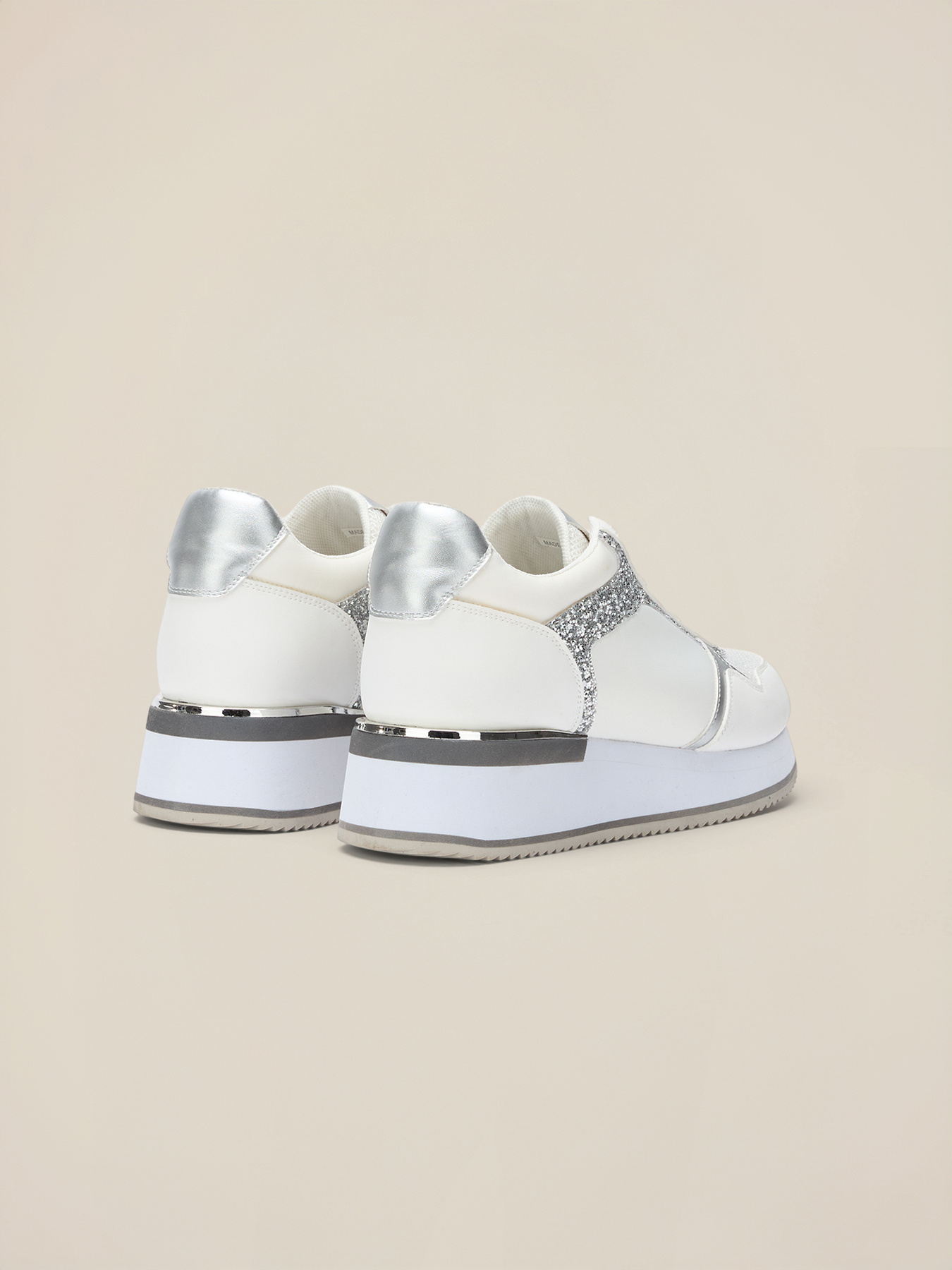 Sneakers con parti glitter image number 2