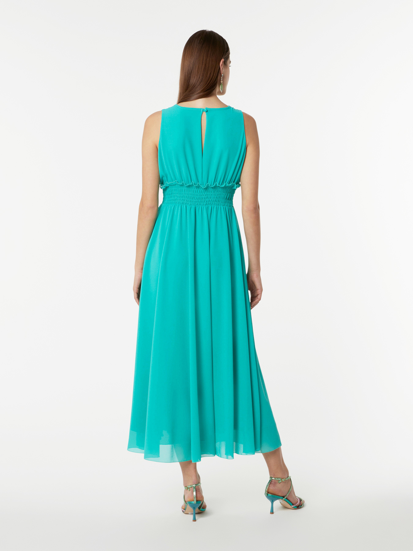 Vestito lungo in georgette image number 1