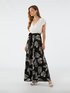 Dress with patterned skirt image number 0