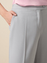 Trousers in flowing stretch fabric image number 2