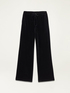 Velvet trousers with crystals image number 4