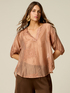 Bestickte Bluse mit Ballon&auml;rmeln image number 0