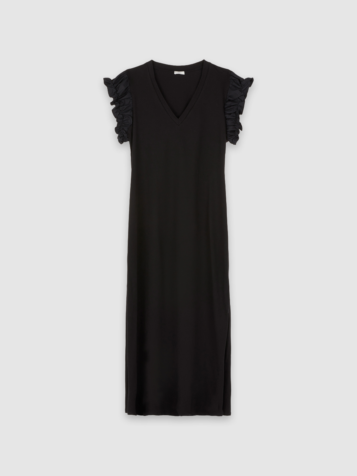 Kleid mit Popeline-&Auml;rmeln image number 3