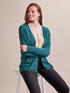 Cardigan lungo a righe lurex image number 0