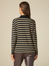Striped turtleneck T-shirt image number 1
