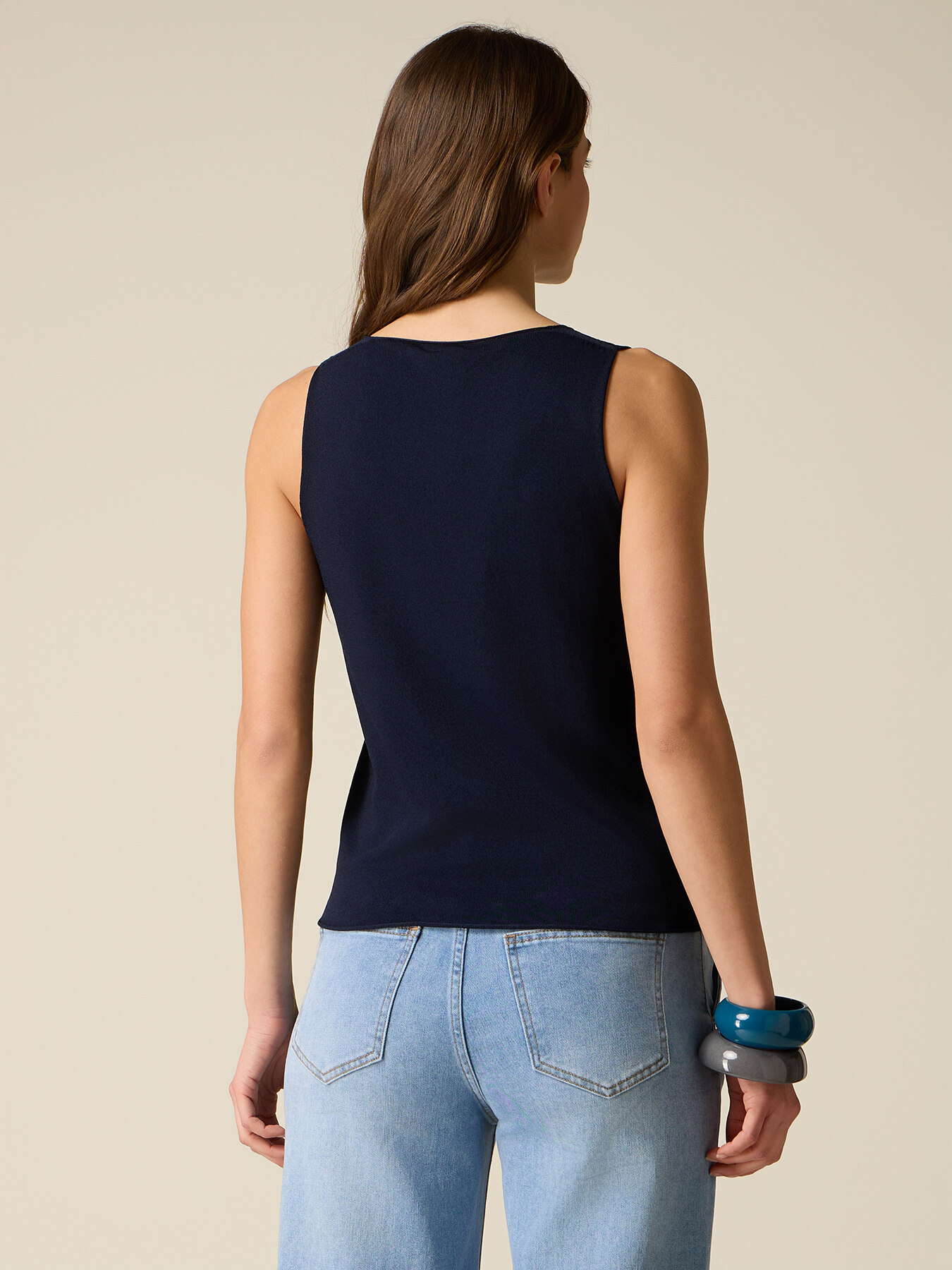 Seamless knit top image number 1
