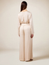 Wide-leg palazzo pants with sash belt image number 2