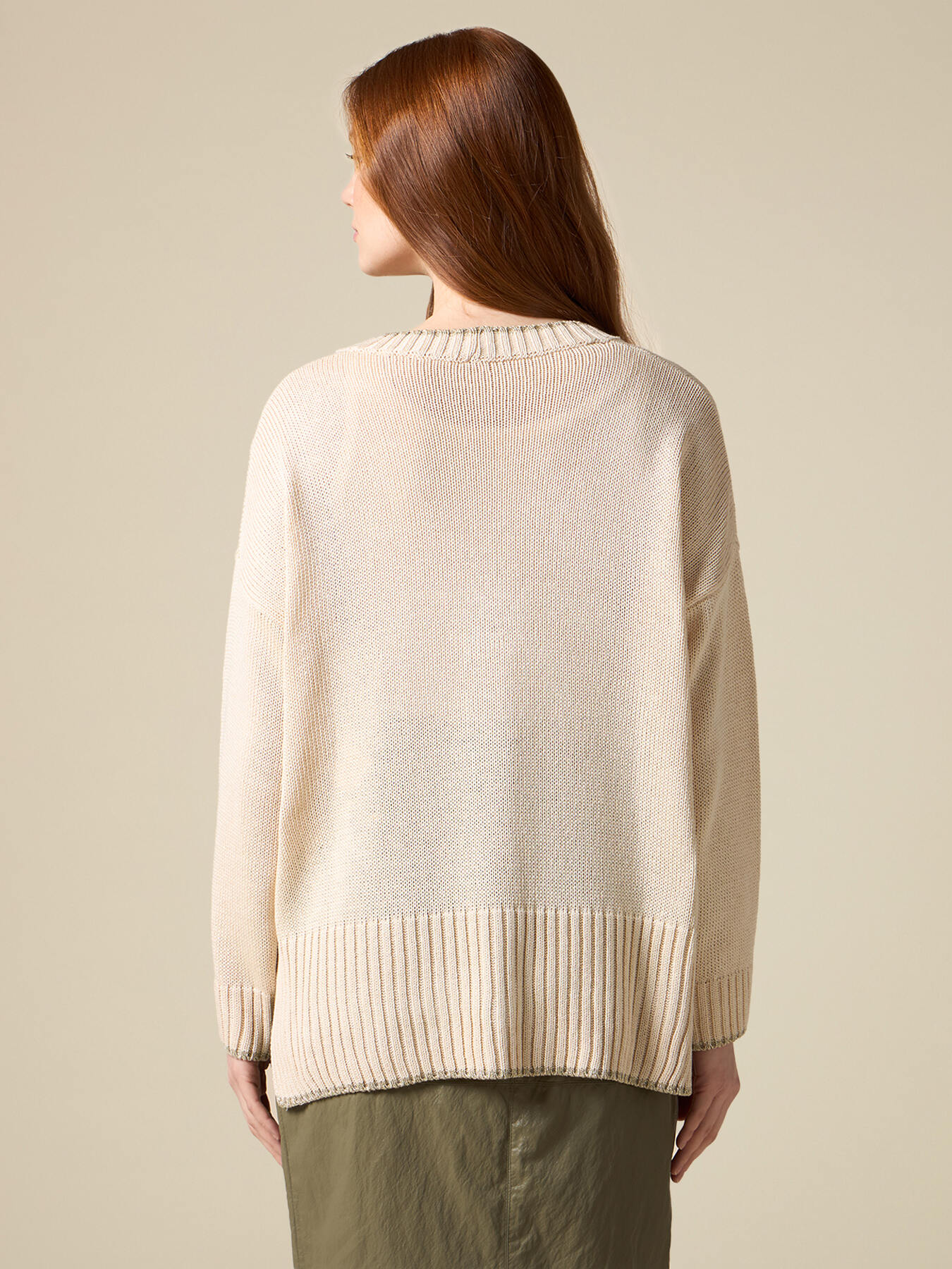 Cardigan large avec broche &agrave; fleur image number 1