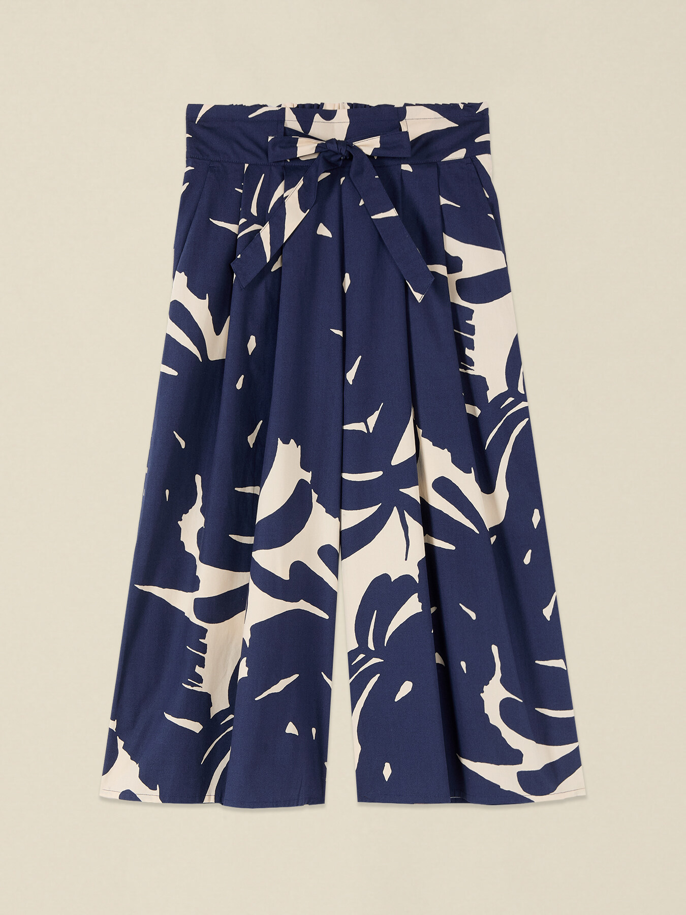 Jupe-culotte en popeline &agrave; motifs image number 4