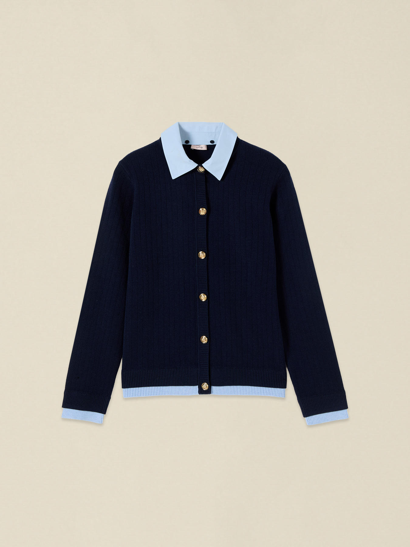 Cardigan mit Hemdkragen image number 3
