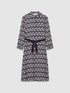 Patterned chemisier dress image number 3