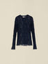 See-through lace T-shirt image number 3