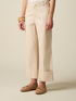 Pantalon court en m&eacute;lange de coton image number 3