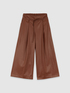 Pantaloni cropped effetto pelle image number 3